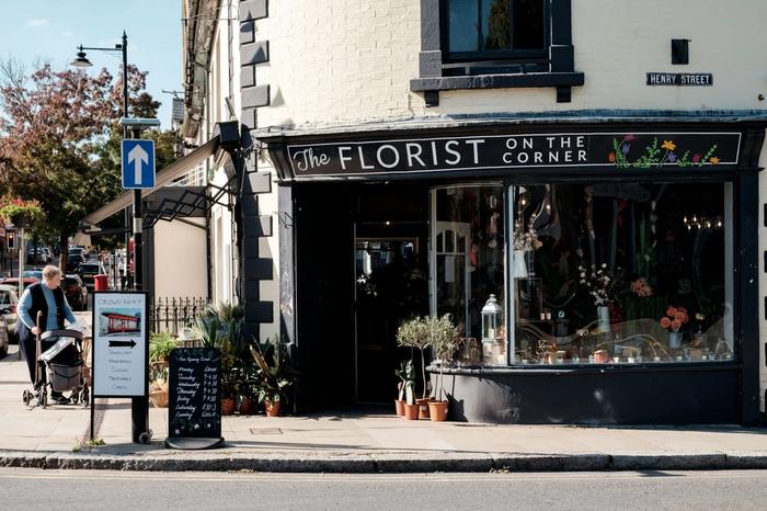 Outside view of a florist