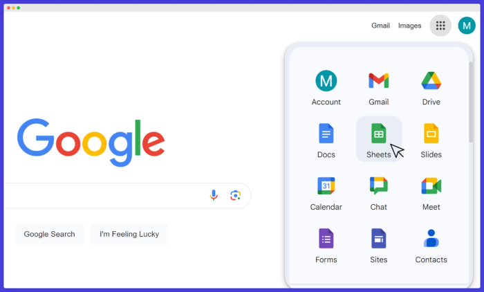 how to open Google Sheets