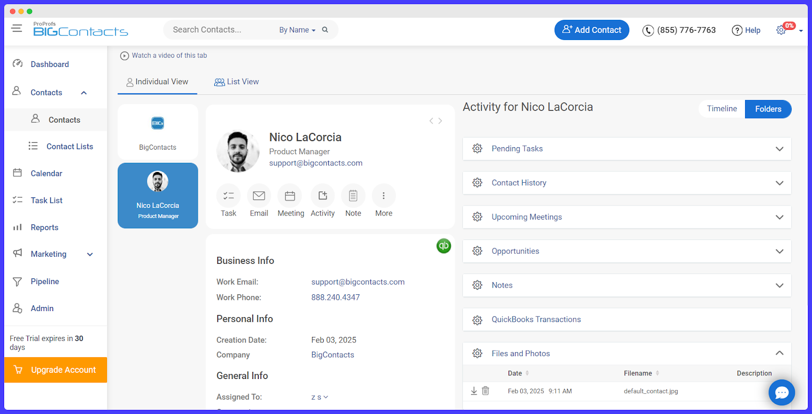 BIGContacts CRM.