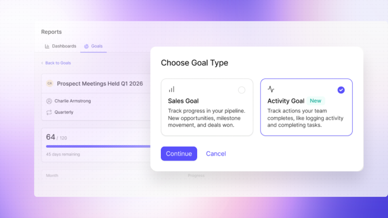 Set and track Goals in Capsule