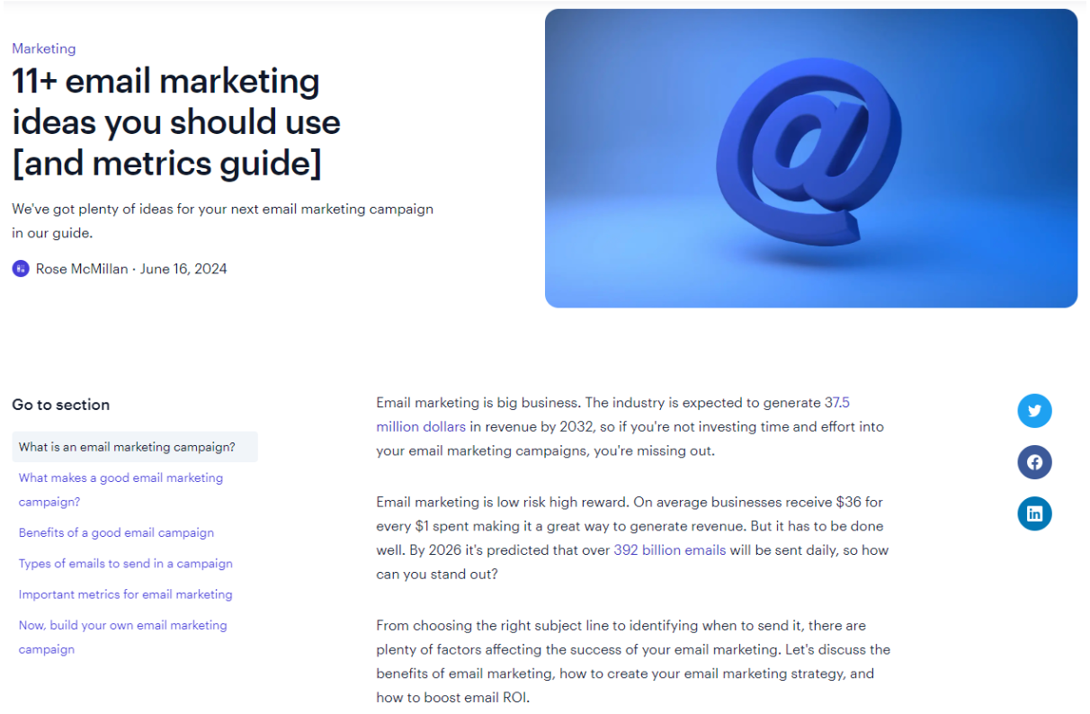 11 email marketing ideas blog