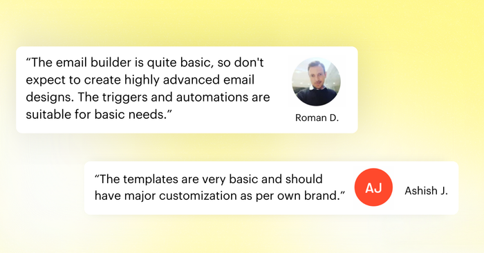 G2 reviews of Mailchimp show displeasure at the functionality of essential tools