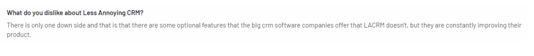 less annoying review