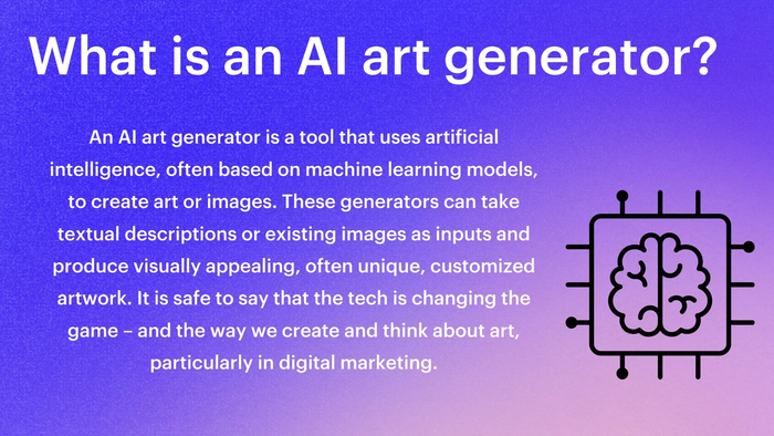 an ai art generator is a tool that uses artificial intelligence often based on machine learning models to create art or images