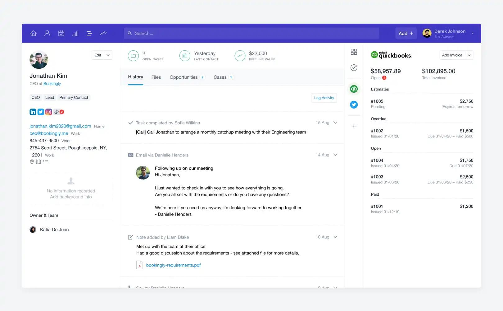 CMS as contact management software