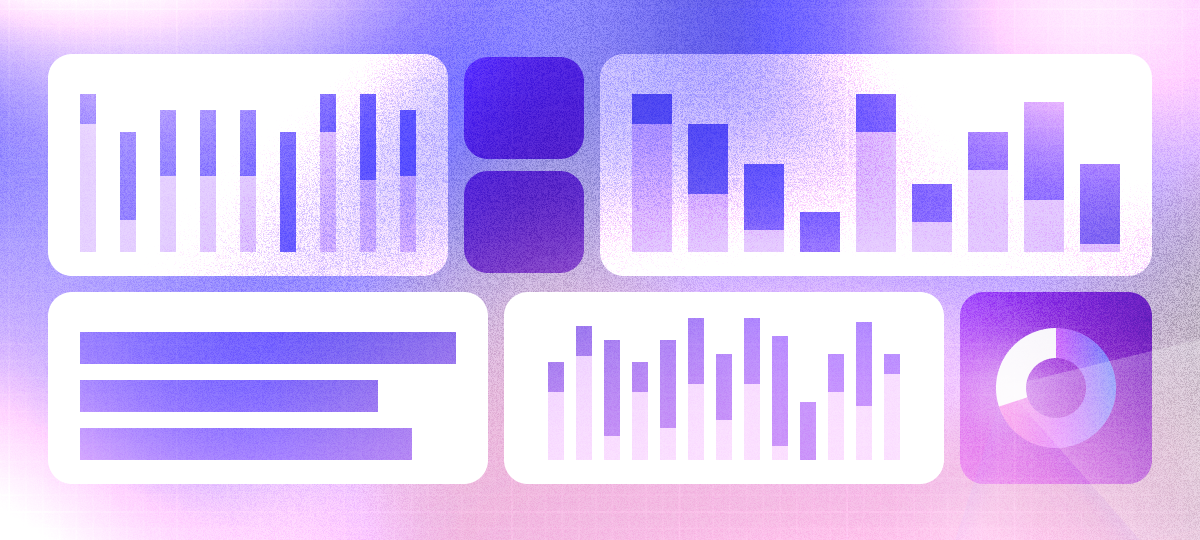 imagen decorativa muestra diferentes tipos de gráficos que representan los paneles de informes avanzados en capsule crm