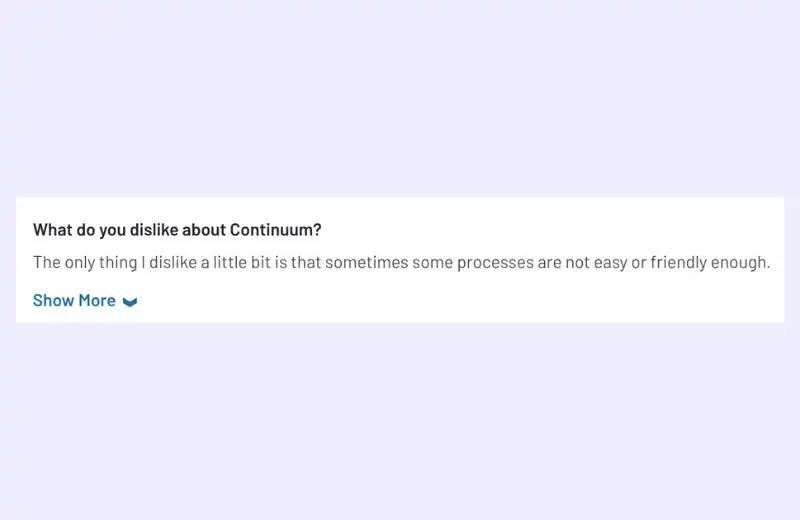 Continuum CRM reviews