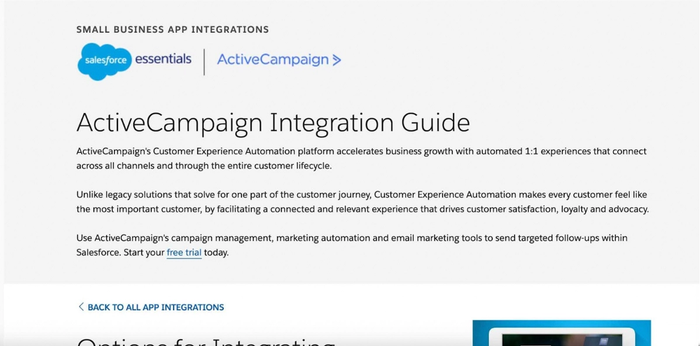 ActiveCampaign integration
