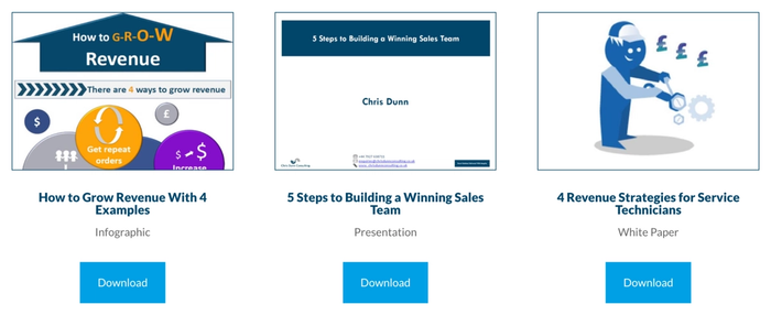 Downloadable guides for companies.