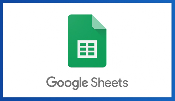 a google sheets logo on a white background