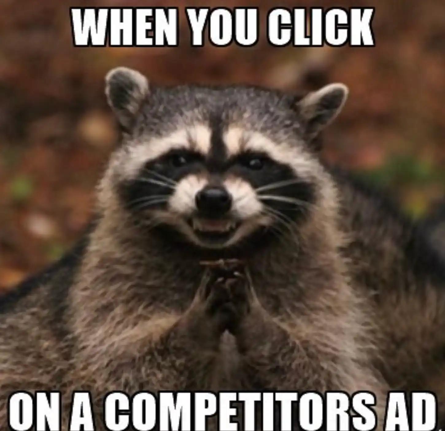 competitors ad meme