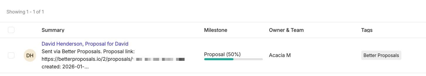 nouvelle opportunité ajoutée à Capsule par Zapier
