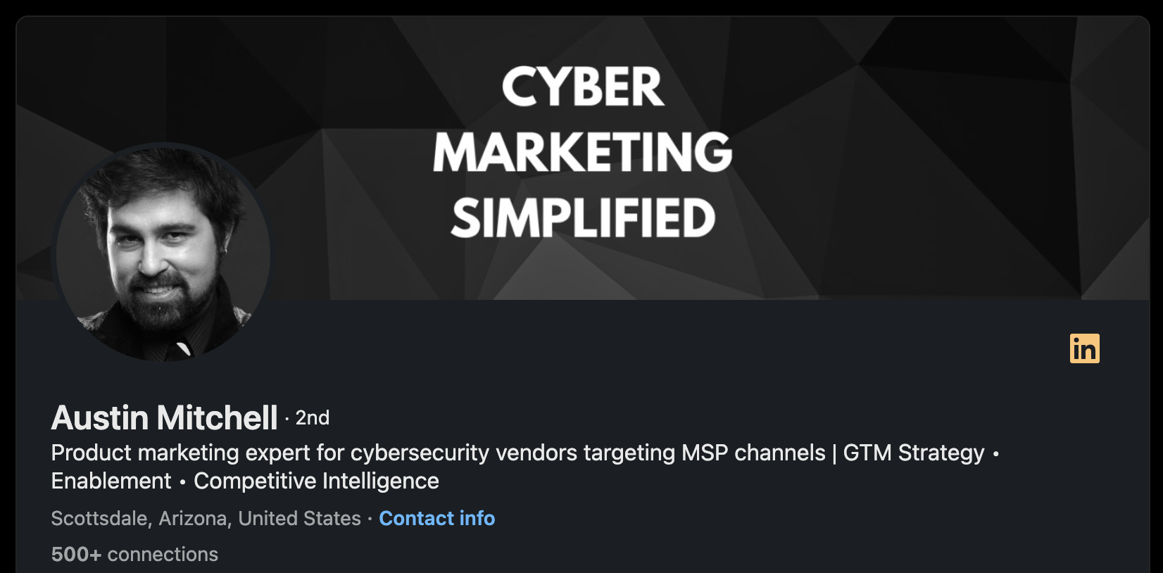 austin mitchell is a product marketing expert for cybersecurity vendors targeting msp channels