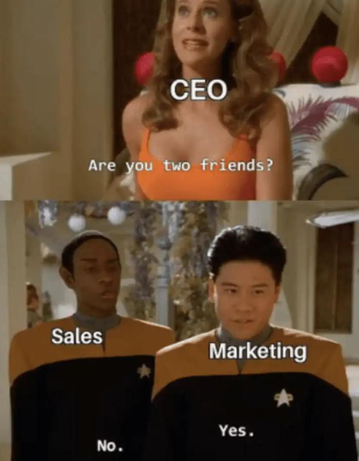 Sales and marketing meme