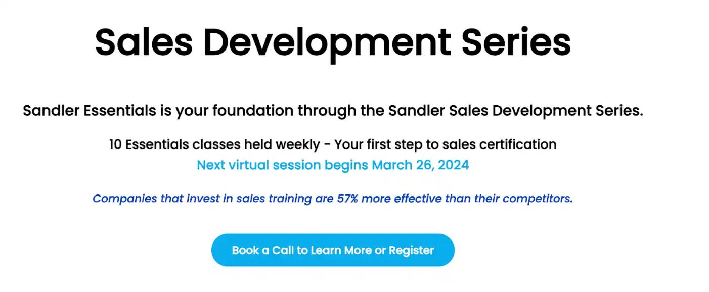 Sandler sales training