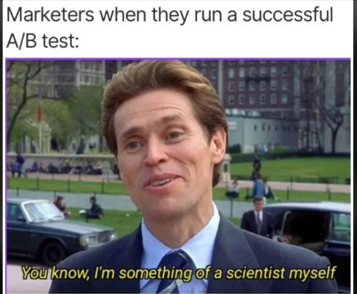 AB test meme