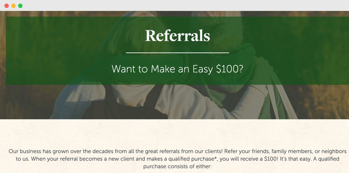 Tomlinson Bomberger referrals page.