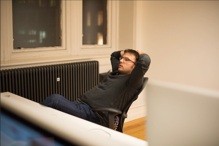 Phil in the Capsule office