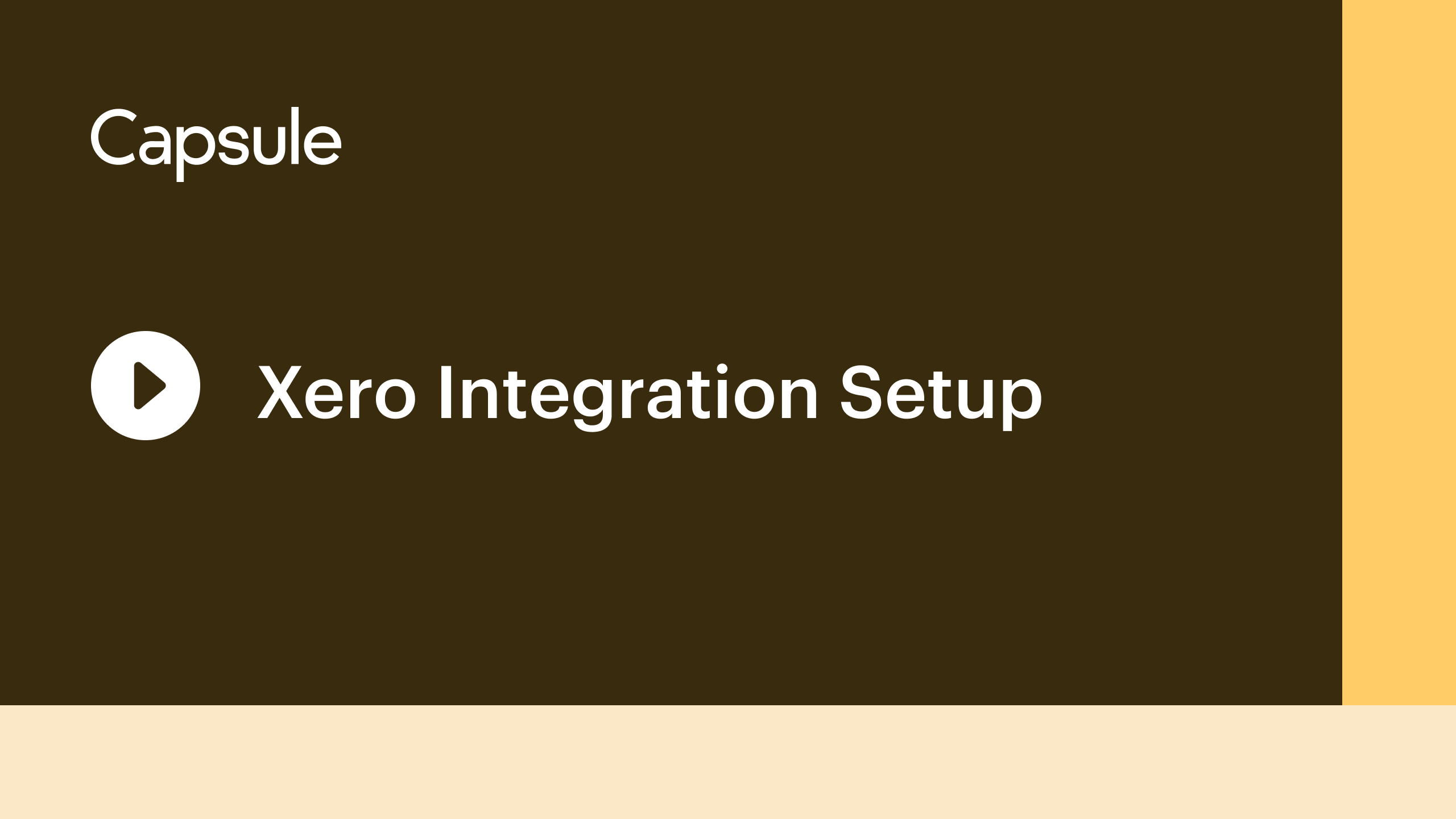 Configuration de l'intégration Xero