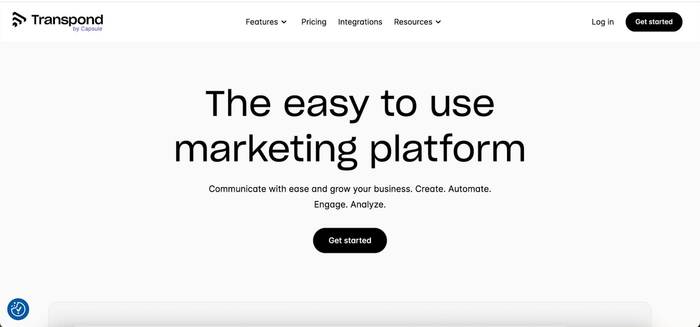 Transpond homepage