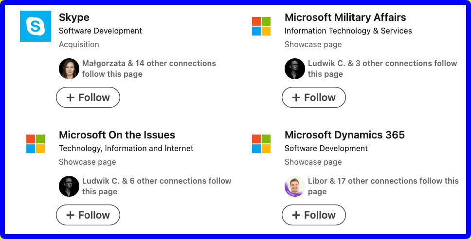 Skype software development and Microsoft military affairs.