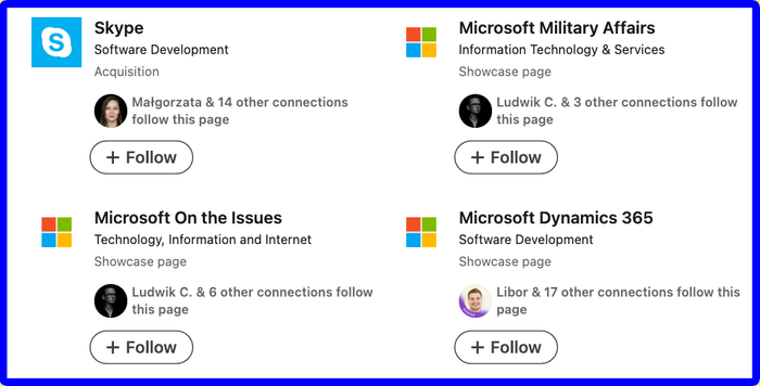Skype software development and Microsoft military affairs.