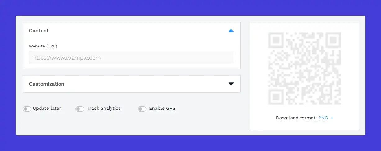 Beaconstac's QR Code Generator.
