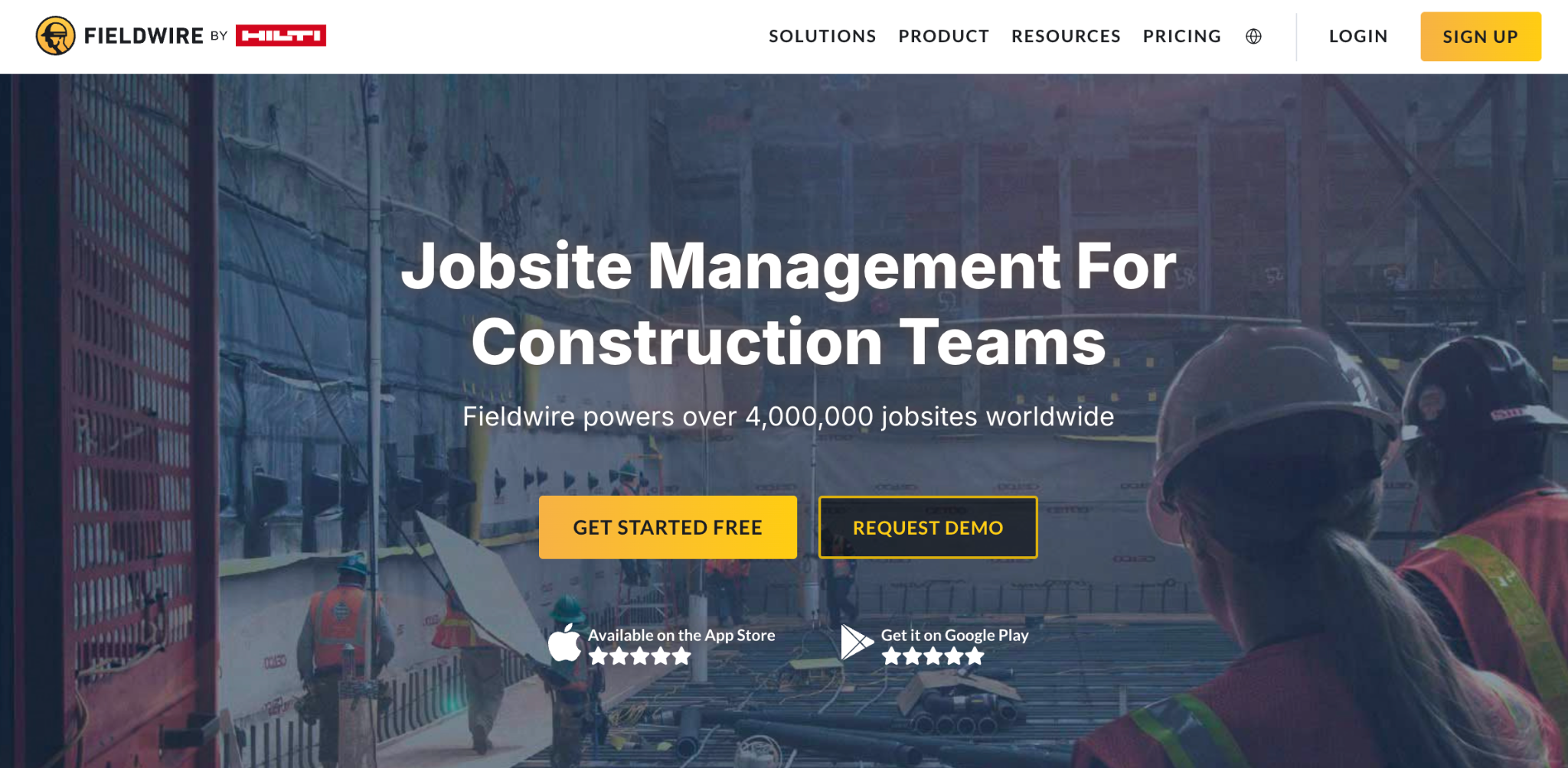 fieldwire homepage