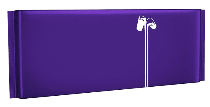 Cadburys chocolate bar with only the milk logo and no text on the wrapper