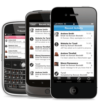 Capsule on mobile