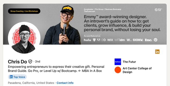 chris do is a 2nd place emmy award-winning designer