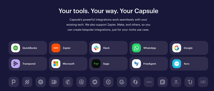 Capsule CRM integrations