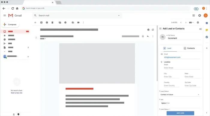 Gmail CRM integration Zoho