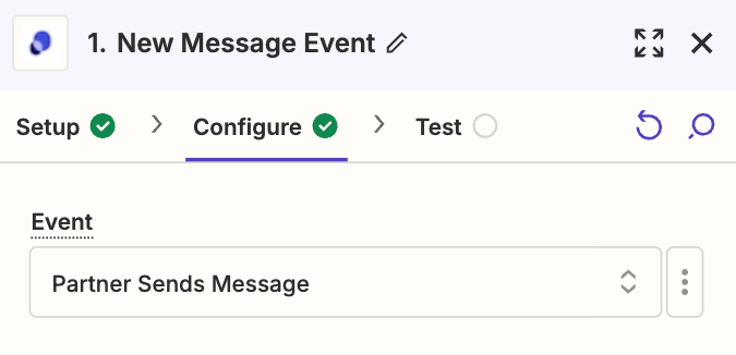 showing new message as zapier trigger