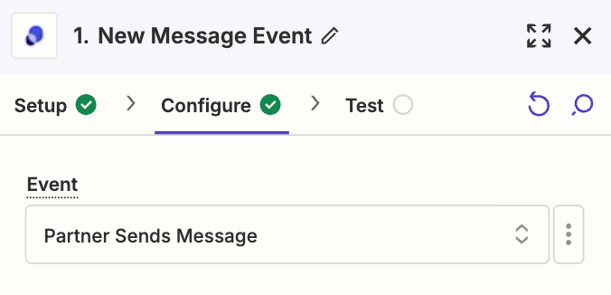 showing new message as zapier trigger