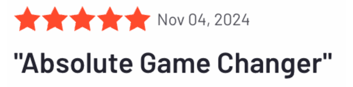 a review for absolute game changer on nov 04 2024