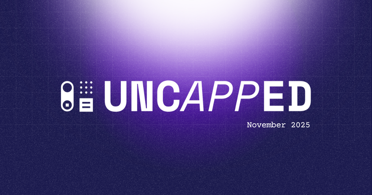 Actualización de producto de Uncapped - Noviembre de 2025