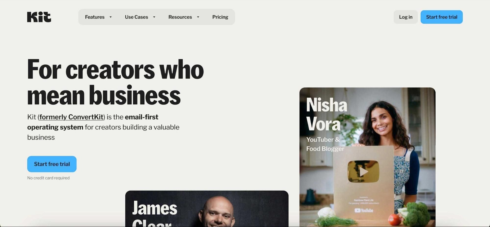 Kit homepage