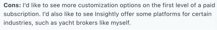 cons: i 'd like to see more customization options on the first level of a paid subscription