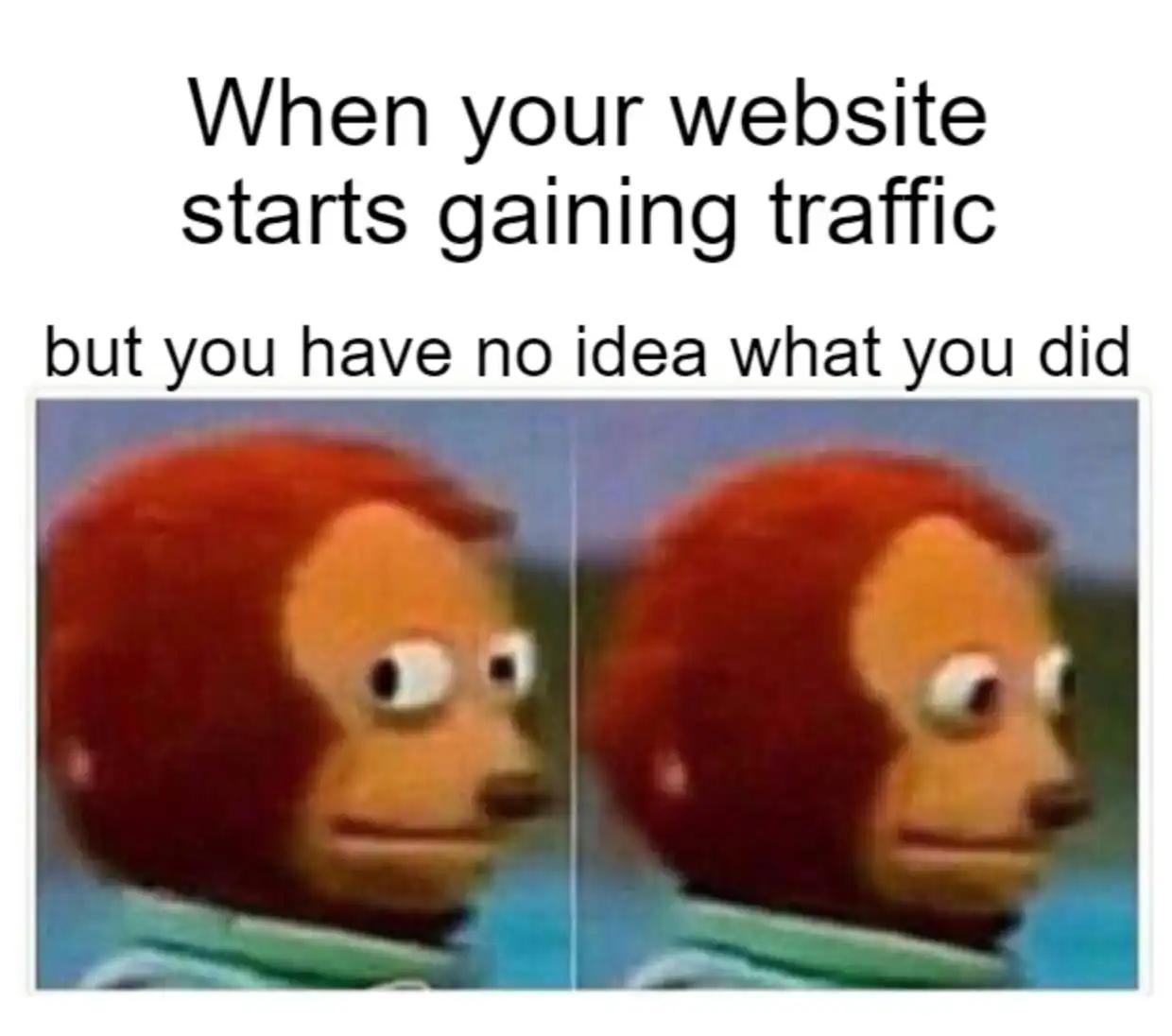 website traffic meme