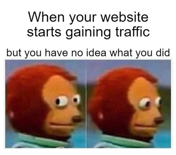 website traffic meme