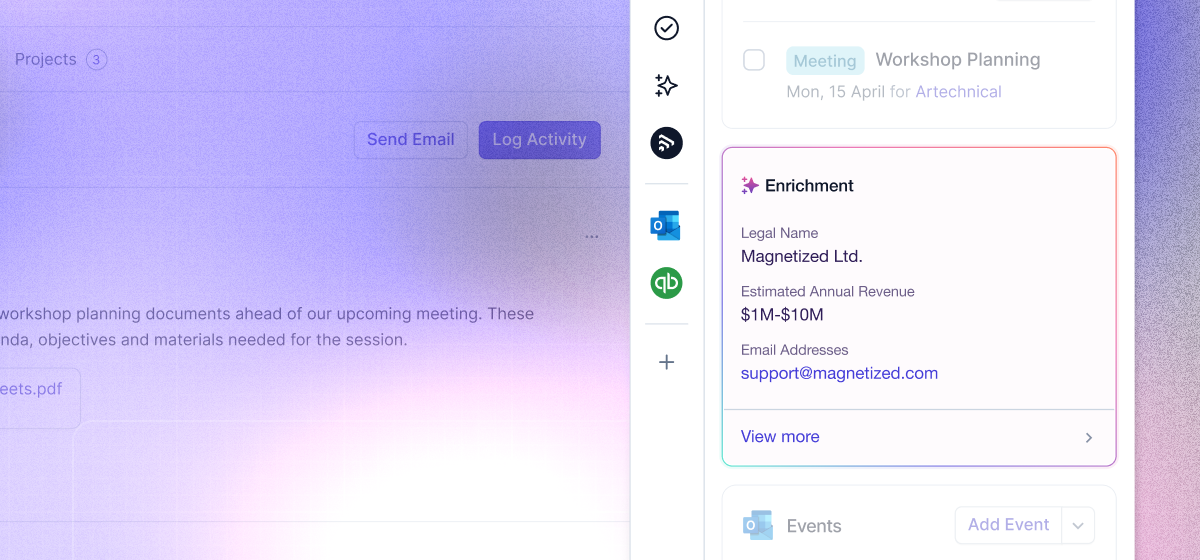 The illustration demonstrates Capsule's new data enrichment feature