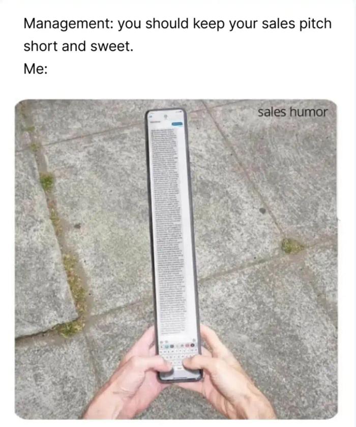 sales pitch meme