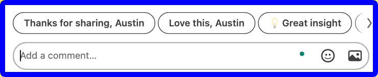 A Facebook page that says thanks for sharing austin love this austin and great insight