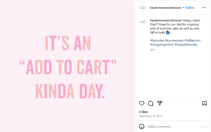 Labour day social media post