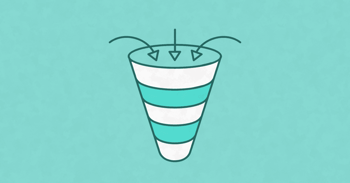 Sales funnel illustration