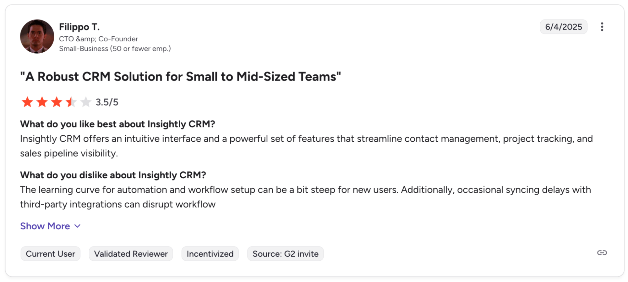 a review of a robust crm solution for small to mid-sized teams