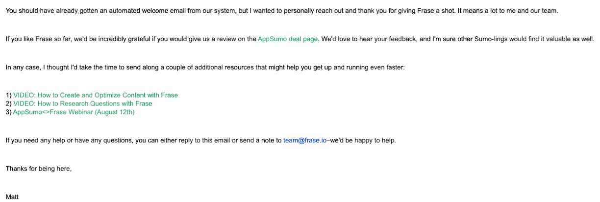email template