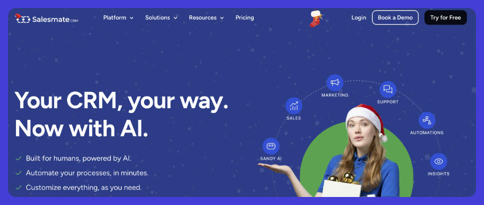 Salesmate website.
