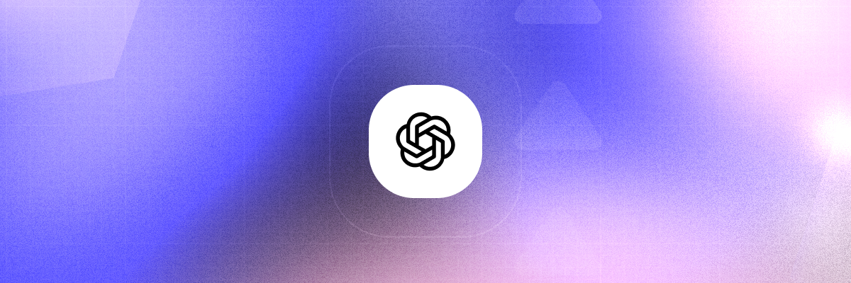 ChatGPT logo centered on a textured purple and pink gradient background for the Capsule Uncapped newsletter